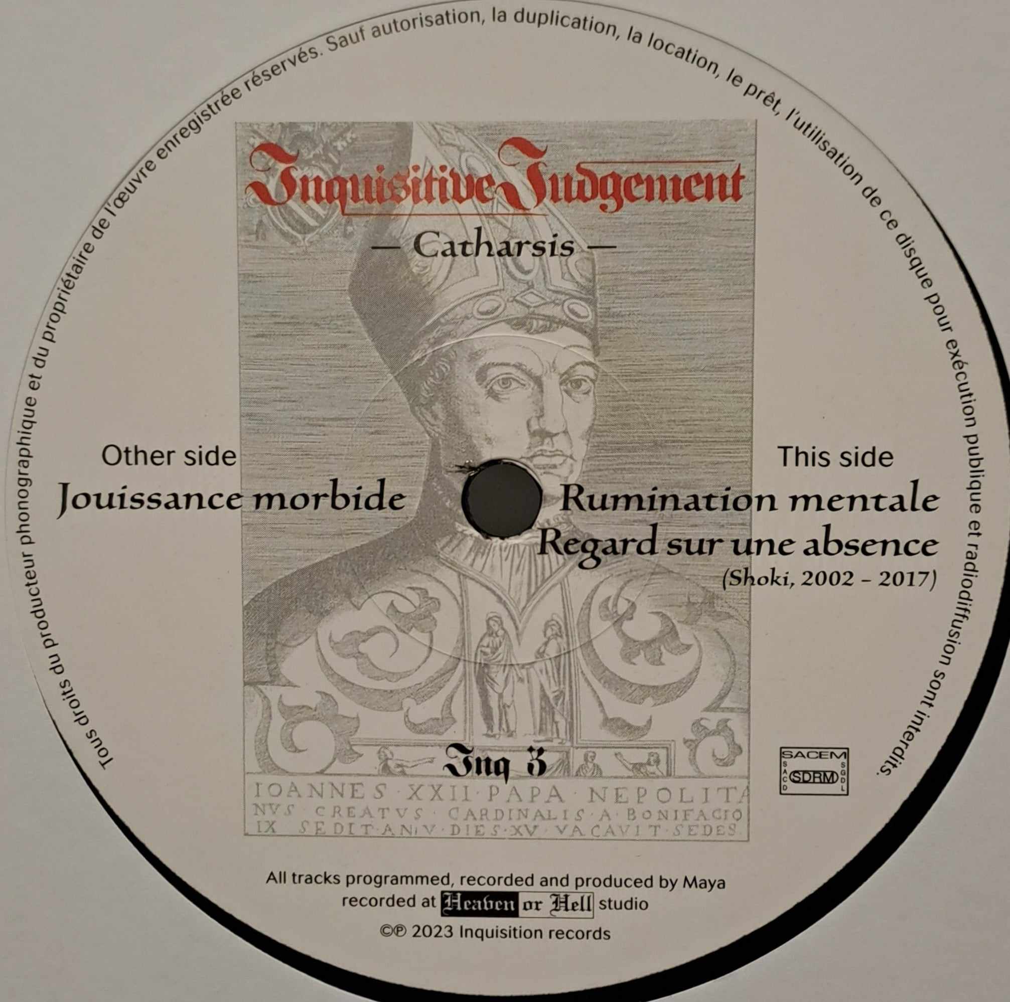 Inquisition Records 03 - vinyle hardcore